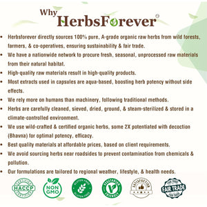Herbsforever Varuna Nurvala Extract Capsules - Vegan & Gluten Free | Plant Based Supplement for Bladder & Kidney Function, 800 Mg per Capsules (60 Nos)