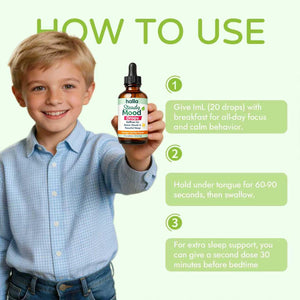 Halla Steady Mood Drops, Orange-Vanilla Flavor, Liquid Formula with Pine Bark Extract(1Pcs)