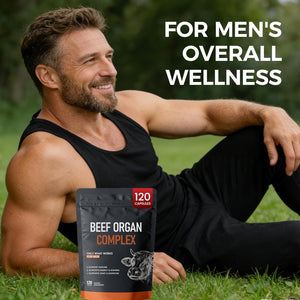 Beef Organ Complex Supplement, 120 Capsules Grass Fed Beef Liver Capsules, Immune Support, Gluten Free, Non-Gmo (1)