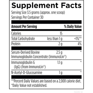 Designs for Health Iggi Shield Powder - Dairy-Free Imunoglobulin Igg Supplement, SBI with N-Acetyl-Glucosamine - Supports Healthy Intestinal Barrier Function (3.7Oz / 30 Servings)