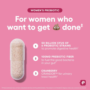 Physician'S CHOICE Probiotics for Women - PH Balance, Digestive, UT, & Feminine Health - 50 Billion CFU - 6 Unique Strains for Her - Organic Prebiotics, Cranberry Extract+ - Women Probiotic - 30 CT