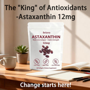 BELANO Valasta Astaxanthin,Zeria Astaxanthin12Mg,Easy to Swallow, Non-Gmo,4-Month Supply,120 Softgels
