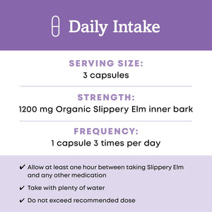 Oregon'S Wild Harvest Slippery Elm Organic Capsules, 90 Count