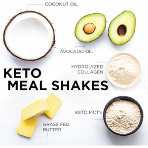 Keto Science Keto Shake Powder – Chocolate Meal Replacement with MCT Oil, Collagen, Protein – Keto Diet Supplement for Weight Loss – 14 Servings
