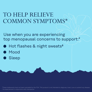 SOLARAY Menopause Her Life Stages - Menopause Supplements for Women - Supports Mood, Sleep, Hot Flashes, Night Sweats - Vegan, Gluten Free - 60-Day Guarantee - 30 Servings, 60 Vegcaps