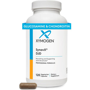 XYMOGEN Synovx DJD - Joint Support Supplement - Helps Maintain Healthy Joints - Provides Joint Tissue Building Blocks with MSM, Green-Lipped Mussel, Chondroitin & Glucosamine - 120 Capsules