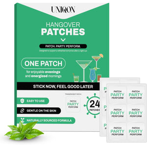 Recovery Patches 24 Pack, 100% Natural Ingredients Party Recovery Patch with Skin-Friendly & Waterproof Design, Strong Adhesive Party Patch for Secure Fit, Enhanced Morning Formula
