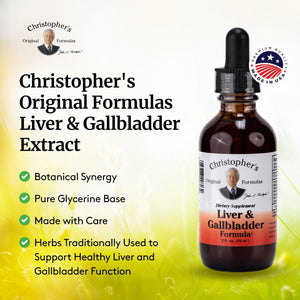 Christopher'S Original Formulas Liver & Gallbladder Formula, Herbal Supplement for Detox & Digestive Support, 2 Fl Oz