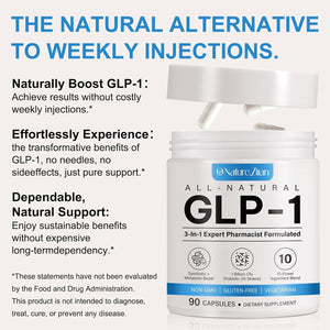 GLP-1 Supplement - Multiple Prebiotic & Probiotic for Appetite & Metabolic Support, GLP1 Activate Natural Formula - 90 Capsules