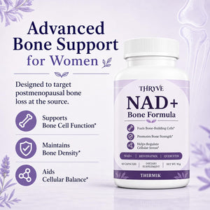 Thirmik Thryve NAD+ Bone Formula, for Women, Vegan, Non-Gmo (60 Capsules)
