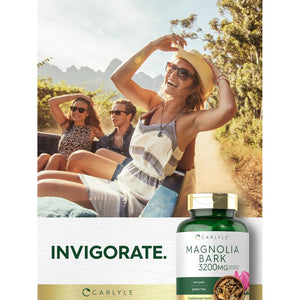 Carlyle Magnolia Bark | 180 Powder Capsules | Herbal Extract Supplement | Non-Gmo, Gluten Free
