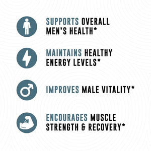 Boron Supplement for Men with Tongkat Ali - Vitamin D3, Zinc Picolinate 30Mg, Longjack Tongkat Ali for Men - Boron Citrate 10Mg for Men’S Health - Non GMO, Gluten Free, No Allergens - 60 Count