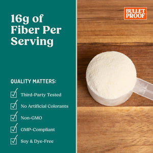 Bulletproof Innerfuel Prebiotic Fiber Powder, Unflavored, 16G Fiber, Plant-Sourced, Non-Gmo & Third-Party Tested, Supports Gut & Digestive Health, 0G Sugar, 13.4 Oz