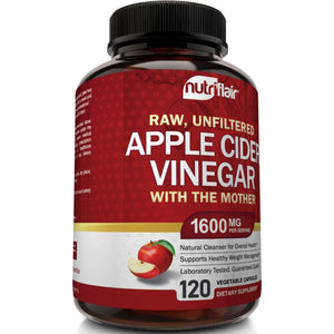 Apple Cider Vinegar Capsules with the Mother - 120 Vegan ACV Pills - Best Supplement for Healthy Weight Loss, Diet, Keto, Digestion, Detox, Immune - Powerful Cleanser & Appetite Suppressant Non-Gmo
