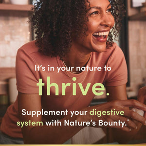 Nature'S Bounty Lactobacillus Acidophilus Probiotic Supplement - Daily Probiotic for Women/Men Digestive Health, 100 Million Organisms, Vegetarian, 1 Serving per Day, 120 Tablets