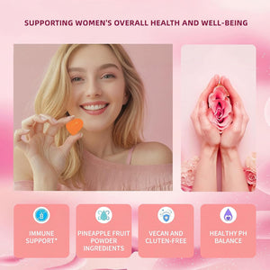 Women'S Probiotic Gummies – Feminine Ph Balance Probiotics Gummies & Vaginal Flora Support – Digestive Health – Vegan, Gluten-Free – Hawaiian Pineapple Gummy – 60 Count (30 Servings)(P1)