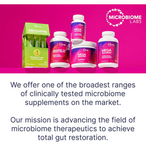 Microbiome Labs Megamucosa Gut Health Powder - Digestive Supplement with Complete Mucosal Support for Healthy Gut & Immune Function - Dairy-Free Immunoglobulins & Amino Acids - Berry Acai (5.5 Oz)