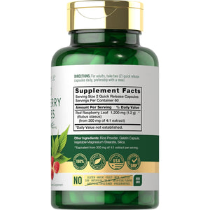 Carlyle Red Raspberry Leaf Capsules | 120 Count | Traditional Herbal Extract | Non-Gmo and Gluten Free Formula