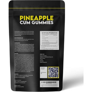 Pineapple C*M Gummies Improves Sperm Volume and Load Semen Volume Supplement - 60 Capsules - 1 Month Supply