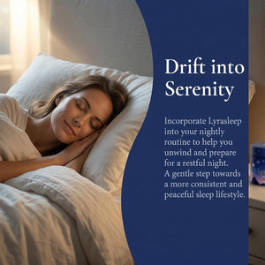 Lyrasleep Gummies - Nighttime Relaxation & Sleep Support Supplement with L-Theanine & Botanical Blend, Calm & Restful Sleep Formula, Berry Flavor - 60 Gummies
