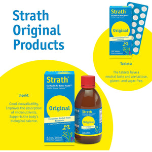 Strath Fermented Herbal Yeast Postbiotic - (8.4 Fl Oz) Daily Nutritional Food Supplement Liquid | Supports Metabolism | Vegetarian | Lactose-Free | No Artificial Additives