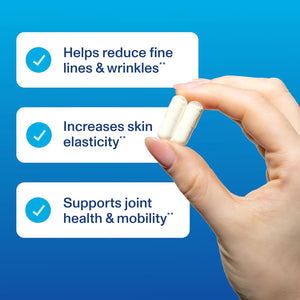 Vital Proteins® Enhanced Collagen Complex Capsules with Biocell Collagen® - Supports Skin Elasticity, Joint Health and Helps Reduce Fine Lines & Wrinkles (1) - 60 Count