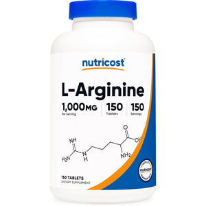 Nutricost L-Arginine 1000Mg, Amino Acid Tablets (150 Tablets)