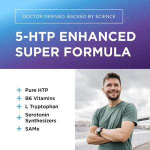 DR. EMIL NUTRITION 200 MG 5-HTP plus with Sam-E to Maintain Normal Healthy Sleep and Create a Sense of Wellbeing - 5HTP Supplement with Vitamin B6-60 Vegan Capsules, 30 Servings