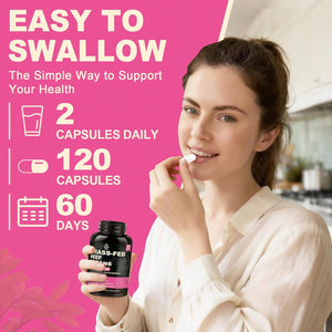 Beef Organ Supplement for Women - Beef Liver, Kidney, Heart, Uterus Tissue, Ovary | Supports Women'S Overall Energy and Wellness | Grass Fed, Pasture Raised in New Zealand, 120Ct,1P