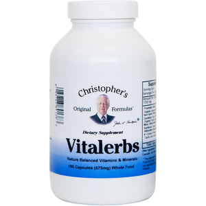 Christopher'S Original Formulas Vitalerbs, Nutrient-Rich Herbal Supplement, 180 Veg Caps