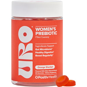 O Positiv URO Fiber Gummies for Adults, 60 Count (Pack of 1) - Prebiotic Chicory Root Inulin Fiber Supplement - Daily Gummy Fiber for Digestive Gut Health - Non-Gmo, Vegan & Cruelty-Free