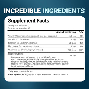 Dr. Berg Adrenal & Cortisol Capsules - Adrenal Supplement & Cortisol Manager - Mood, Focus, Relaxation and Stress Support - Adrenal Supplements with Ashwagandha Extracts - 60 Capsules