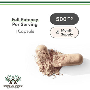 Turkesterone Supplement 500Mg, 120 Capsules (Ajuga Turkestanica Extract Std. to 10% Turkesterone) Similar to Ecdysterone for Men'S Health Support (Manufactured and Tested in the USA) by Double Wood