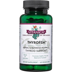 Vitanica Thyrofem, Thyroid Gland Support, Vegan, 60 Capsules