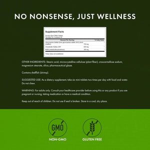 Swanson Glucosamine, Chondroitin & MSM - Cartilage & Joint Health Supplement* - Supports Mobility & Flexibility* - Easy-To-Swallow Mini Tablets - Gluten Free & Non-Gmo - 360 Mini-Tablets