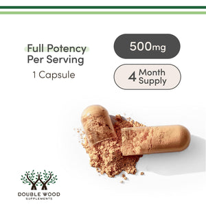 Rhodiola Rosea Supplement 500Mg, 120 Vegan Capsules (Third Party Test, Gluten Free, 3% Salidrosides, 1% Rosavins Extract) for Performance, Calming, Motivation by Double Wood