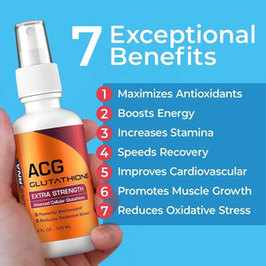 Results RNA - ACG Glutathione Extra Strength Immune Boost – Powerful Antioxidant & Immune Boost Formula in a Great Tasting Spray. Recommended by Doctors Worldwide ( 2 Oz )