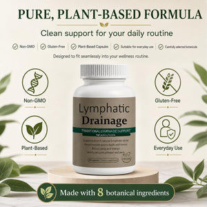 Lymphatic Drainage Capsules - New Maximum Potency Formula with Dandelion Extract, Cleavers Extract, Natural Ingredients, Vegan & Non-Gmo, 60 Capsules (1)