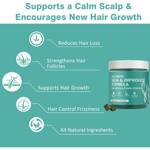 Revive Hair Gummies - Sea Moss Gummies with Hair, Skin & Nails Vitamins with Seamoss, Pearl Powder, Vitamin E, Aloe Vera, Liposomal Vitamin C, 30 Count