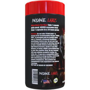 Insane Labz Psychotic Diablo Thermogenic Fat Burner for Men and Women with Grains of Paradise Theobromine Dandelion Root Extract Fueled by Ampiberry, Appetite Suppressant - 60 Servings
