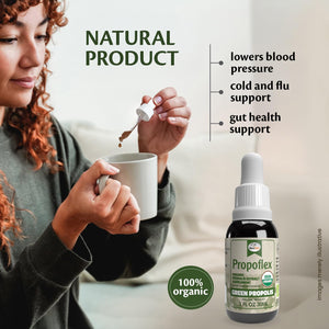 Beelife Propoflex Organic Green Propolis Extract - High Artepillin-C Levels, Antioxidant-Rich Supplement for Overall Wellness - Natural & Kosher-Friendly - Made in Brazil, 1 Fl. Oz.