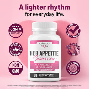 Her Appetite Suppression - Supports GLP-1 Related Metabolic Pathways, Promotes Weight Loss for Women, Helps Control Appetite/Cravings & Promotes Energy | 3Rd Party Tested Supplement - 60 Capsules