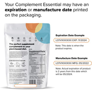 Complement Essential Vegan Multivitamin for Women & Men - Immune Support Supplement with Omega-3 DHA & EPA, B12, Vitamin D3 & K2, Zinc, Selenium, Magnesium, Iodine (30 Servings, 90 Capsules)