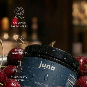 Juna Nightcap Sleep Gummies — Plant-Based Phytomelatonin + 8 Botanicals for Deep, Restorative Sleep | Non Groggy | GABA, Magnesium, Tart Cherry, Passionflower | Sugar-Free, Vegan | 30 Gummies