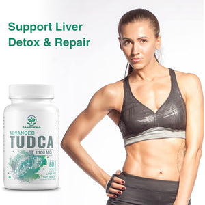Sambugra TUDCA Liver Supplements 1100Mg, 3Rd Party Tested Ultra Strength Bile Salt TUDCA Supplement, Liver Support for Detox Cleanse and Repair, 60 Capsules