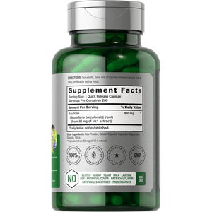 Horbaach Skullcap Herb Extract | 200 Capsules | Scullcap Supplement for Men and Women | Scutellaria Baicalensis | Non-Gmo and Gluten Free