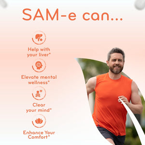 Clear Formulas Bioactive Sam-E 400Mg - High Strength Sam-E Supplement with Biologically Active S,S Form for Liver and Mood Support - Vegan Non-Gmo Preservative Free - Made in the US (90 Servings)