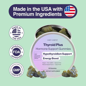 Thyroid plus Gummies - Ashwaganda, Iodine, Bladderwrack, Kelp, and Schisandra