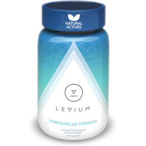 Levium Stress Supplement for Calm & Mood Support | Ashwagandha KSM-66, Magnesium, L-Theanine & GABA | Supports Mental Focus & Relaxation | Non-Habit Forming | 90 Capsules