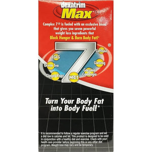 ILIOS Dexatrim Max Appetite Suppressant for Weight Loss – 1 Pack Weight Loss Pills for Women & Men, Fat Burner Supplement to Reduce Hunger, Complex 7 Formula, 60 Capsules Packaging